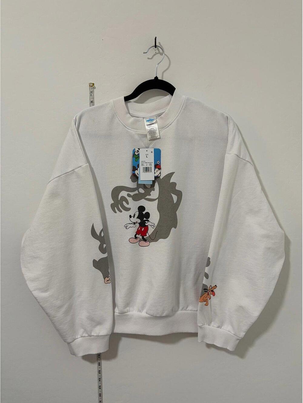 New Target Women's Mickey & Friends Shadows Graphic Sweatshirt Womens size Large